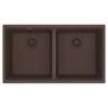 Franke Maris Undermount 33-In X 18.94-In Fragranite Double Bowl Kitchen Sink In Mocha