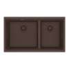 Franke Maris Undermount 31-In X 17.81-In Fragranite Double Bowl Kitchen Sink In Mocha