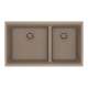 Franke Maris Undermount 31-In X 17.81-In Fragranite Double Bowl Kitchen Sink In Oyster