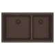 Franke Maris Undermount 33-In X 18.94-In Fragranite Double Bowl Kitchen Sink In Mocha