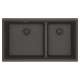 Franke Maris Undermount 33-In X 18.94-In Fragranite Double Bowl Kitchen Sink In Slate Grey