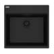 Franke Maris Dual Mount 21.6-In X 20.8-In Fragranite Single Bowl Kitchen Sink In Matte Black