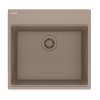 Franke Maris Dual Mount 21.6-In X 20.8-In Fragranite Single Bowl Kitchen Sink In Oyster