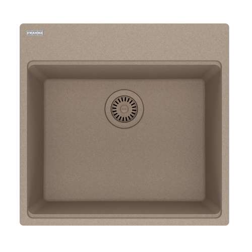 Franke Maris Dual Mount 21.6-In X 20.8-In Fragranite Single Bowl Kitchen Sink In Oyster