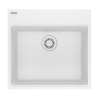 Franke Maris Dual Mount 21.6-In X 20.8-In Fragranite Single Bowl Kitchen Sink In Polar White