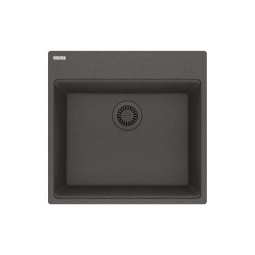Franke Maris Dual Mount 21.6-In X 20.8-In Fragranite Single Bowl Kitchen Sink In Slate Grey