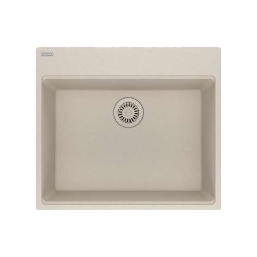 Franke Maris Dual Mount 25-In X 22-In Fragranite Single Bowl Kitchen Sink In Champagne