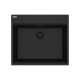 Franke Maris Dual Mount 25-In X 22-In Fragranite Single Bowl Kitchen Sink In Matte Black