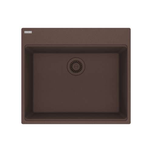 Franke Maris Dual Mount 25-In X 22-In Fragranite Single Bowl Kitchen Sink In Mocha