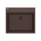 Franke Maris Dual Mount 25-In X 22-In Fragranite Single Bowl Kitchen Sink In Mocha