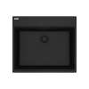 Franke Maris Dual Mount 25-In X 22-In Fragranite Single Bowl Kitchen Sink In Onyx