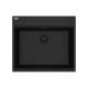 Franke Maris Dual Mount 25-In X 22-In Fragranite Single Bowl Kitchen Sink In Onyx