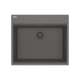 Franke Maris Dual Mount 25-In X 22-In Fragranite Single Bowl Kitchen Sink In Stone Grey