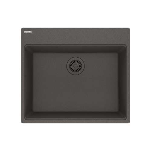 Franke Maris Dual Mount 25-In X 22-In Fragranite Single Bowl Kitchen Sink In Slate Grey