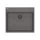 Franke Maris Dual Mount 25-In X 22-In Fragranite Ada Single Bowl Kitchen Sink In Stone Grey