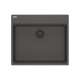 Franke Maris Dual Mount 25-In X 22-In Fragranite Ada Single Bowl Kitchen Sink In Slate Grey