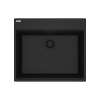 Franke Maris Dual Mount 25-In X 22-In Fragranite Dual Mount Single Bowl Laundry Sink In Matte Black