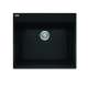 Franke Maris Dual Mount 25-In X 22-In Fragranite Dual Mount Single Bowl Laundry Sink In Onyx
