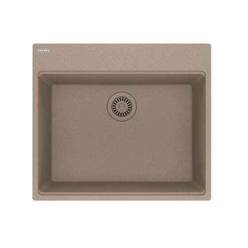 Franke Maris Dual Mount 25-In X 22-In Fragranite Dual Mount Single Bowl Laundry Sink In Oyster