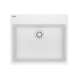 Franke Maris Dual Mount 25-In X 22-In Fragranite Dual Mount Single Bowl Laundry Sink In Polar White