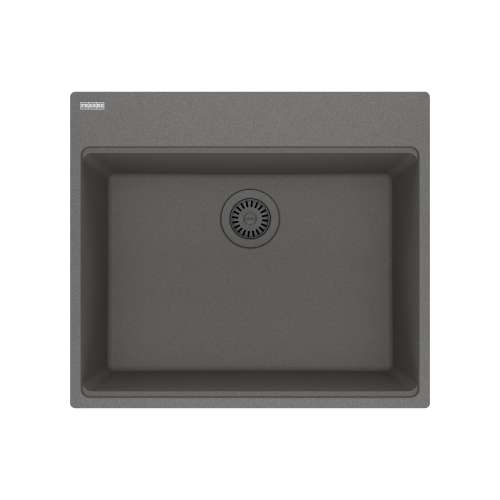 Franke Maris Dual Mount 25-In X 22-In Fragranite Dual Mount Single Bowl Laundry Sink In Stone Grey