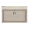 Franke Maris Dual Mount 31-In X 20.88-In Fragranite Single Bowl Kitchen Sink In Champagne