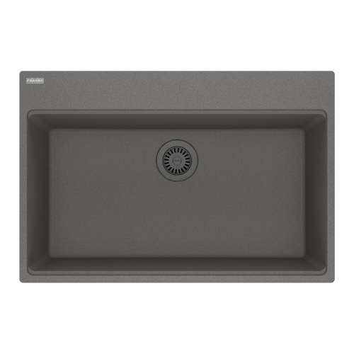Franke Maris Dual Mount 31-In X 20.88-In Fragranite Single Bowl Kitchen Sink In Stone Grey