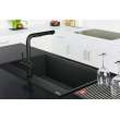 Franke Maris Dual Mount 33-In X 22-In Fragranite Single Bowl Kitchen Sink In Matte Black
