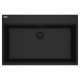 Franke Maris Dual Mount 33-In X 22-In Fragranite Single Bowl Kitchen Sink In Matte Black
