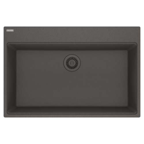 Franke Maris Dual Mount 33-In X 22-In Fragranite Single Bowl Kitchen Sink In Slate Grey