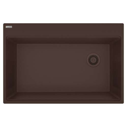 Franke Maris Dual Mount 33-In X 22-In Fragranite Single Bowl Kitchen Sink In Mocha