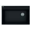 Franke Maris Dual Mount 33-In X 22-In Fragranite Single Bowl Kitchen Sink In Onyx