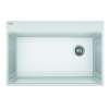Franke Maris Dual Mount 33-In X 22-In Fragranite Single Bowl Kitchen Sink In Polar White