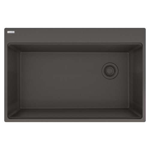 Franke Maris Dual Mount 33-In X 22-In Fragranite Single Bowl Kitchen Sink In Slate Grey