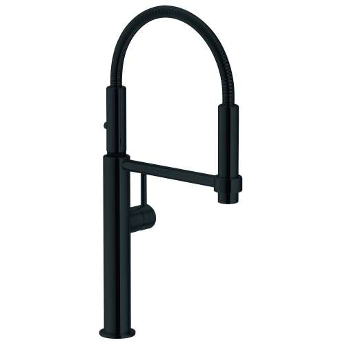 Franke Pescara 18-Inch Single Handle Semi-Pro Kitchen Faucet In Matte Black, Pes-360-Mbk