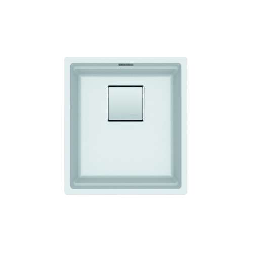 Franke Peak 16.1-In. X 18.1-In. Fragranite Undermount Single Bowl Kitchen Sink In Polar White