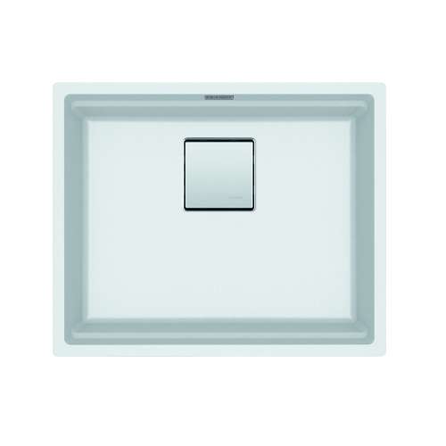 Franke Peak 22.1-In. X 18.1-In. Fragranite Undermount Single Bowl Kitchen Sink In Polar White