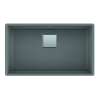 Franke Peak 32.0-In. X 18.8-In. Fragranite Undermount Single Bowl Kitchen Sink In Slate Grey