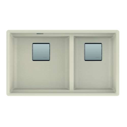 Franke Peak 32.0-In. X 18.8-In. Fragranite Undermount Double Bowl Kitchen Sink