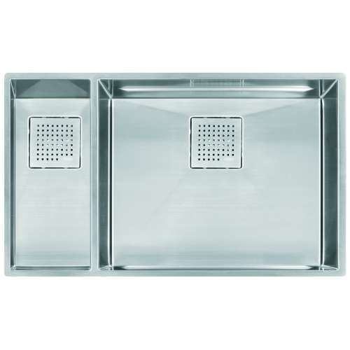 Franke Peak 31-In. X 18-In. 16 Gauge Stainless Steel Undermount Double Bowl Kitchen Sink - Pkx160Lh