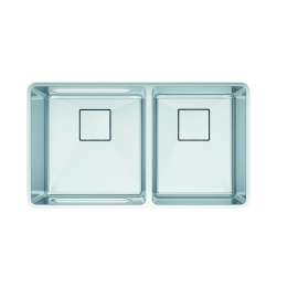 Franke Pescara 32-In. X 18-In. 18 Gauge Stainless Steel Undermount Double Bowl Kitchen Sink - Ptx160-31
