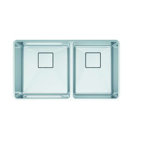 Franke Pescara 32-In. X 18-In. 18 Gauge Stainless Steel Undermount Double Bowl Kitchen Sink - Ptx160-31