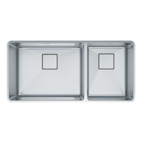 Franke Pescara 38-In. X 18-In. 18 Gauge Stainless Steel Undermount Double Bowl Kitchen Sink - Ptx160-37