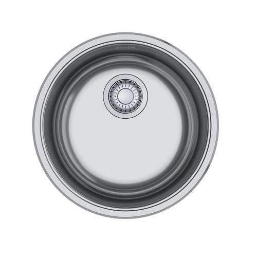 Franke Rotondo 17.0-In. X 7.0-In. 20 Gauge Stainless Steel Dual Mount Single Bowl Kitchen Sink