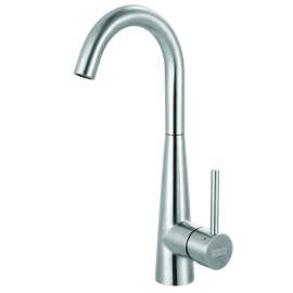 Franke Steel 14.4-In Single Handle Swivel Spout Kitchen Prep / Bar Faucet, Stl-Br-304