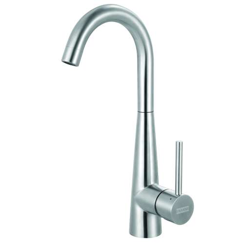 Franke Steel 14.4-In Single Handle Swivel Spout Kitchen Prep / Bar Faucet, Stl-Br-304