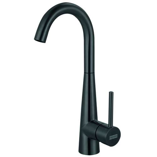 Franke Steel 14.4-In Single Handle Swivel Spout Kitchen Prep / Bar Faucet In Industrial Black, Stl-Br-Ibk