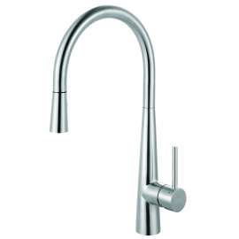 Franke Steel 17.5-Inch Single Handle Pull-Down Kitchen Faucet, Stl-Pd-304