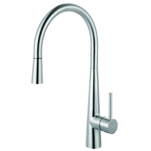 Franke Steel 17.5-Inch Single Handle Pull-Down Kitchen/ Outdoor Faucet In 316 Stainless Steel, Stl-Pd-316