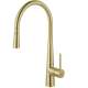 Franke Steel 17.5-Inch Single Handle Pull-Down Kitchen Faucet In Gold, Stl-Pd-Ibk